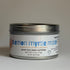 stainless steel tin of Lemon myrtle mate loose leaf tea