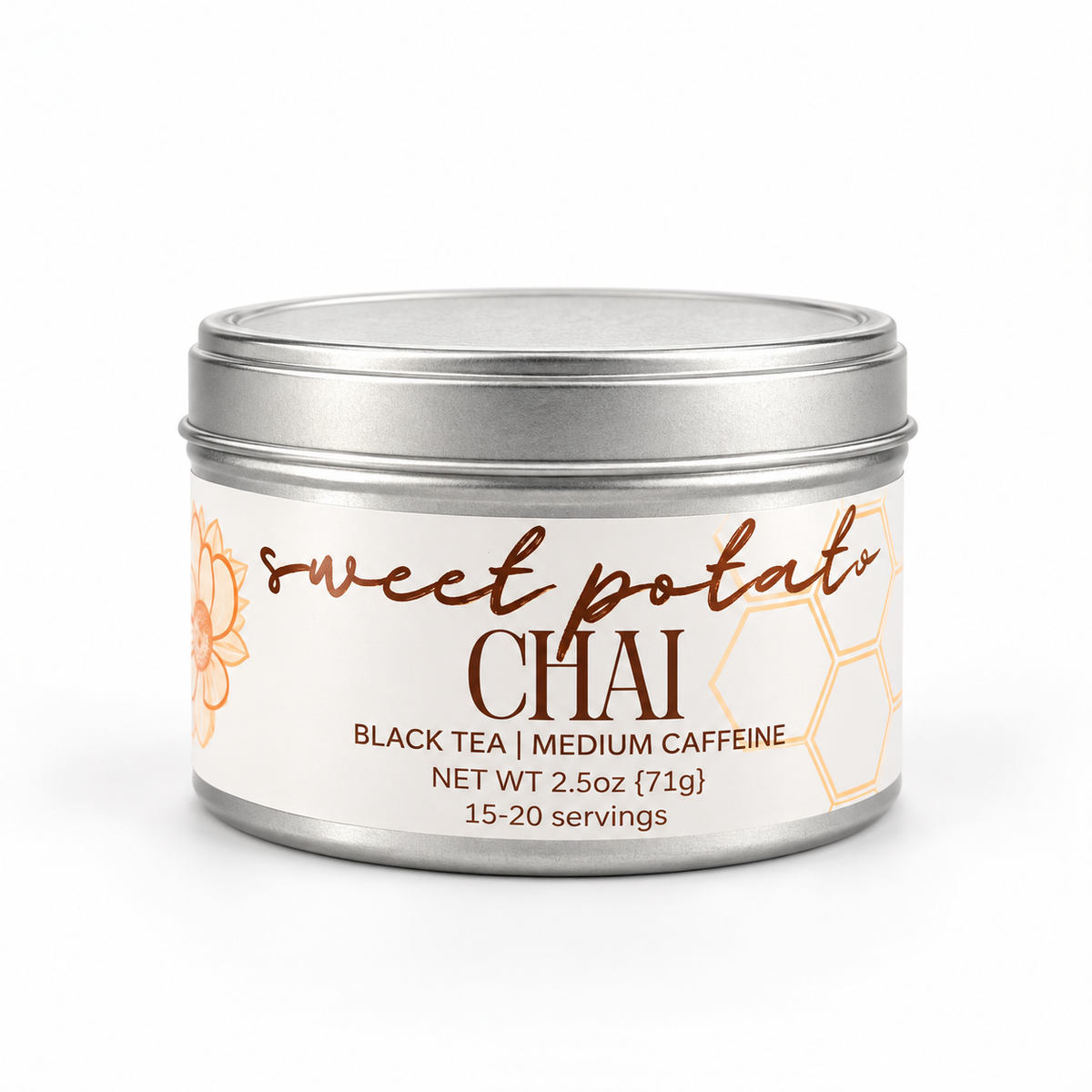 sweet potato chai tea tin